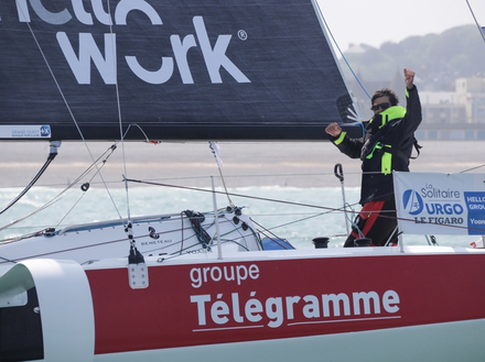 Yoann Richomme termine 4ème de la quatrième étape et premier au classement général provisoire par temps cumulé des 4 étapes. Yoann Richomme termine 4ème de la quatrième étape et premier au classement général provisoire par temps cumulé des 4 étapes.