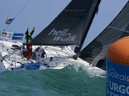 Yoann Richomme qui avait déjà remporté la Solitaire en 2016 signe ainsi à Dieppe un doublé ! Yoann Richomme qui avait déjà remporté la Solitaire en 2016 signe ainsi à Dieppe un doublé !