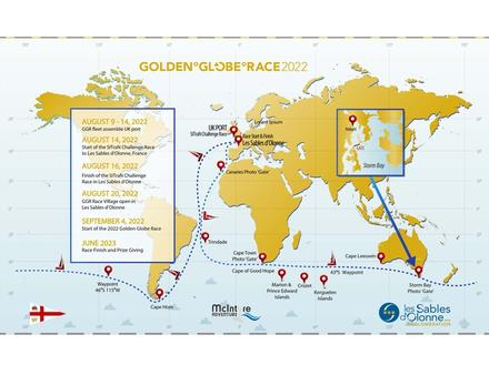 Le parcours de la prochaine GGR, toujours au départ des Sables d'Olonne. Nautisme Article