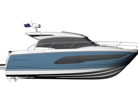 La nouvelle Prestige 420S, un look coupé signé Garroni Design. La nouvelle Prestige 420S, un look coupé signé Garroni Design.