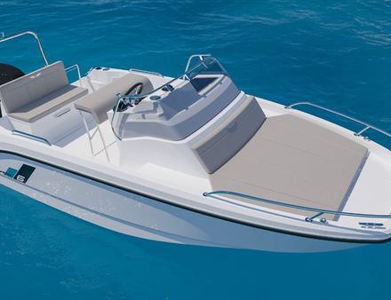 Sur le Flyer 6 Sundeck, un nouveau poste de pilotage et plusieurs main-courantes. Nautisme Article