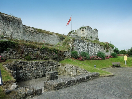 Les ruines du palais ducal de Fécamp.
