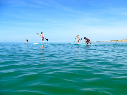 Le stand up paddle est un sport très apprécié des habitants de l'île.