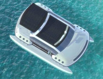 Le Quad 44 est un catamaran innovant, propulsé par une motorisation électrique et équipé de panneaux solaires. Nautisme Article