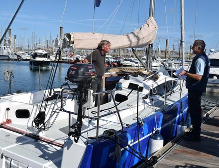 Contrôle d'un voilier. Nautisme Article