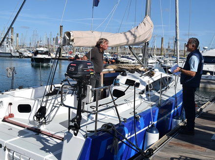Contrôle d'un voilier. Nautisme Article