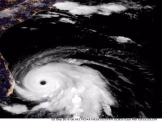 L'ouragan Dorian se dirige vers la Floride !