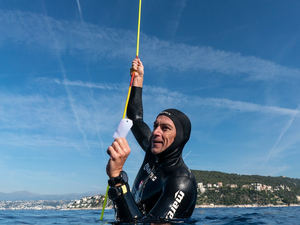 Morgan Bourc'his sacré Champion du Monde d'apnée !