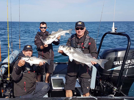 Gatien et Laurent Dézé, Julien Bleuze sur Nowe 3 (Zeppelin motorisé Suzuki Marine) sont sur la plus haute marche du podium de ce Grand Pavois Fishing 2019 avec 436 points. 