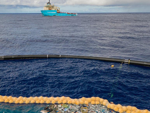 Pacifique : The Ocean Cleanup collecte du plastique pour la première fois