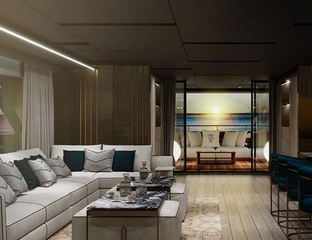 L'éclairage naturel à l'intérieur du superyacht est un point fort du futur Baglietto... Nautisme Article