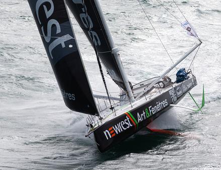 L'IMOCA 60 à foils du duo Amedeo-Peron sera au départ de la Transat Jacques Vabre le 3 novembre au Havre. Nautisme Article