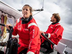 Samantha Davies et Paul Meilhat (Initiatives-Coeur) prêts pour la Transat Jacques Vabre