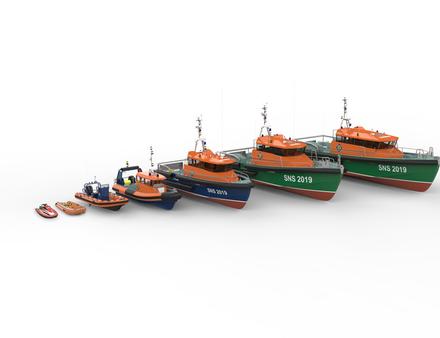La nouvelle gamme SNSM comprendra aussi bien des unités pour le sauvetage côtier que pour des interventions hauturières. Nautisme Article