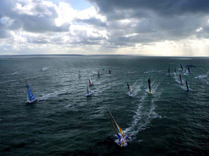Bonnes conditions de vent pour le départ de la Transat Jacques Vabre