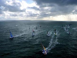 Bonnes conditions de vent pour le départ de la...