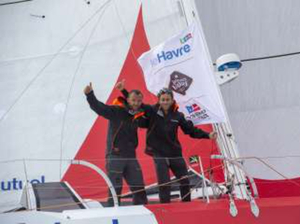 Crédit Mutuel, vainqueur de la Transat Jacques Vabre Normandie Le Havre en Class40