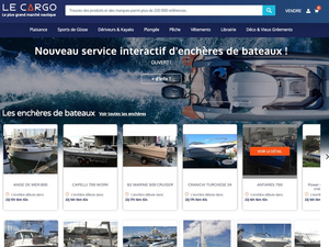 Ouverture du service de vente interactif de bateaux aux enchères sur Le Cargo.co