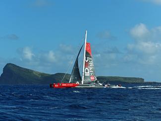 Départ de Joyon pour l'acte 2 de l'Asian Tour,...
