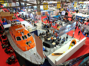 Un stand dédié à la SNSM au Nautic de Paris 
