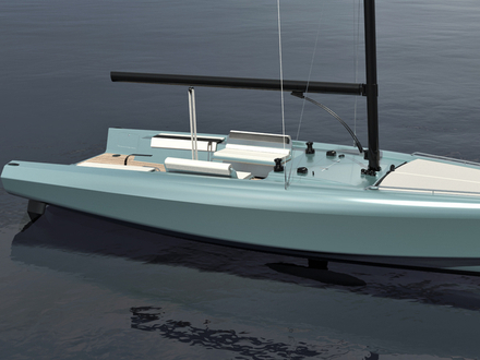 Le cockpit de l'Eryd 32 est ouvert à l'arrière et son pont est très dégagé. Nautisme Article