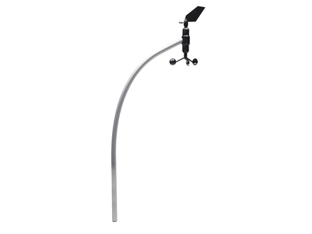  La perche en aluminium permet de positionner le capteur &agrave; 70 cm au-dessus de la t&ecirc;te du m&acirc;t.