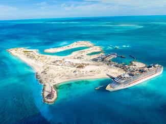 L'île privée aux Bahamas de MSC Croisières a...