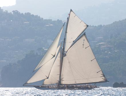 Le yacht Mariquita est une des stars mondiales des régates de classiques comme Voiles de St Tropez. Nautisme Article