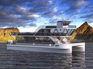 Brim, un catamaran électrique pour découvrir les fjords norvégiens
