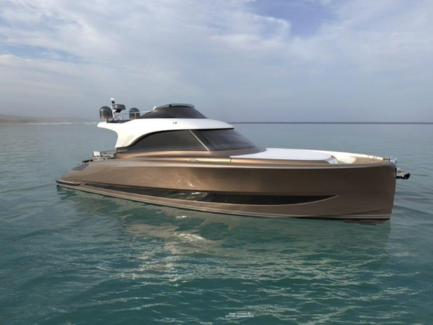 Design à la fois moderne et vintage, pour la déclinaison Fly du Solaris 48. Nautisme Article