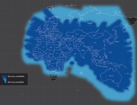 Les satellites couvrent l'Europe, l'ensemble du Moyen-Orient, la majeure partie de l'Afrique et de la Russie Occidentale ainsi qu'une grande partie de l'Asie du Sud-Est avec la Chine. Nautisme Article