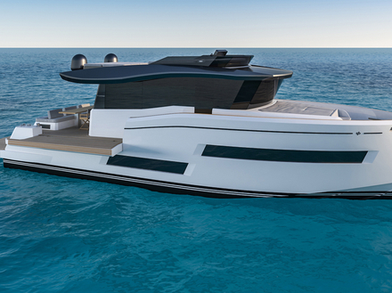 Le style Pardo évolue avec ce motor-yacht moderne de 60 pieds aux allures de trawler, idéal pour la croisière.  Le style Pardo évolue avec ce motor-yacht moderne de 60 pieds aux allures de trawler, idéal pour la croisière.