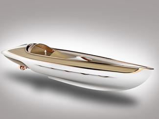 Un concept futuriste de super tender, entre...