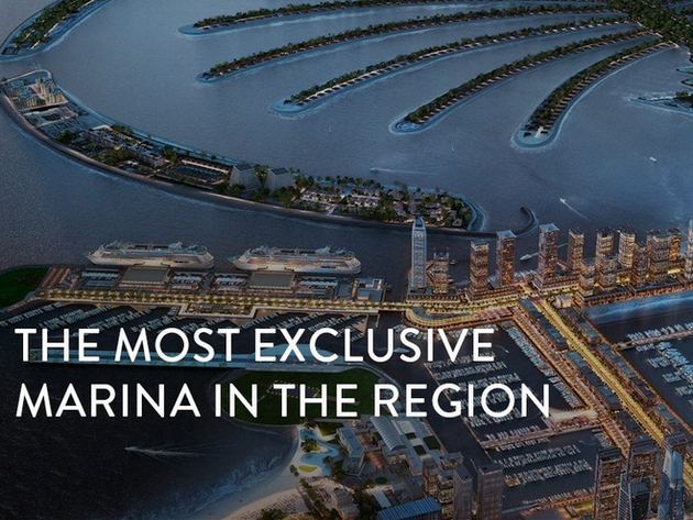 La nouvelle marina s'installe sur un nouveau site : le Dubaï Harbour. Située à l'intersection de Bluewaters de Palm Jumeirah, elle propose 1 100 places. Nautisme Article