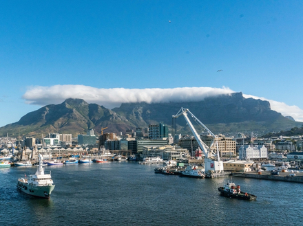 Table Mountain vue du port Table Mountain vue du port