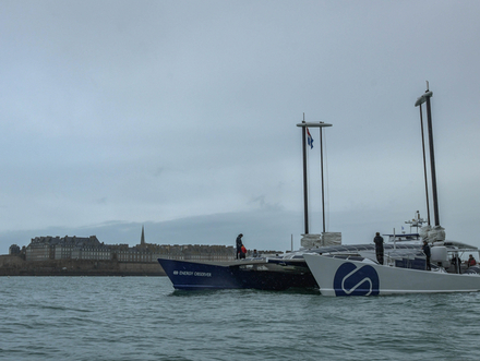 D&eacute;part d'Energy Observer - Saint-Malo 2020