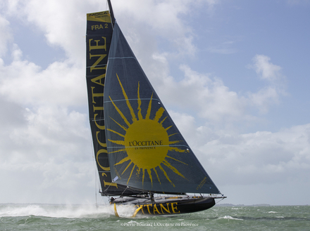 Le nouvel IMOCA L'Occitane en Provence est skippé par Armel Tripon.