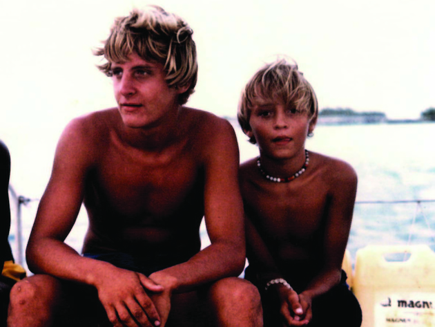 Laurent Bourgnon (à gauche) en compagnie de son frère Yvan. Nautisme Article