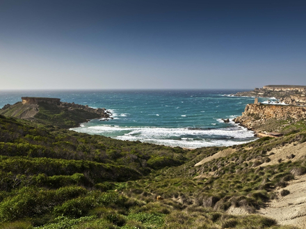 Ghajn Tuffieha Bay au nord-ouest de l'île