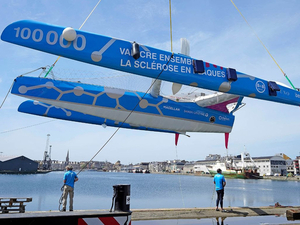 Le Multi50 Solidaires En Peloton – ARSEP a été mis à l'eau ce jour à Saint-Malo