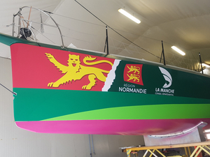 Mise à l'eau de l'Imoca Campagne de France