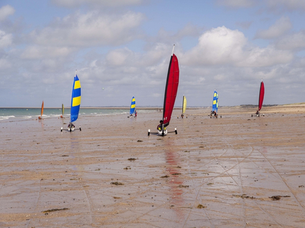 Char à voile à Brehal