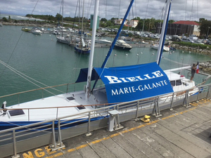 La goélette Bielle sombre avec sa cargaison de rhum en Guadeloupe