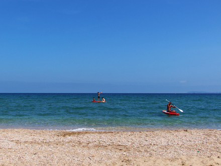 Activités nautiques à la plage de l'Anglade
