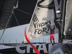 Jérémie Beyou, vainqueur de la Vendée-Arctique-Les Sables d'Olonne