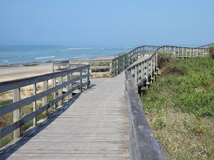 Le Bois-Plage-en-Ré, bordée comme son nom l'indique par la mer d'un côté et une forêt de pins de l'autre, est la station balnéaire principale de l'île de Ré.