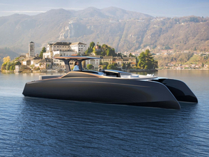 Voltaire 33 Sky : un catamaran électrique en fibres de lin 