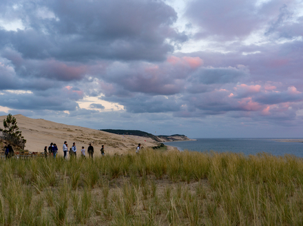Coucher de soleil sur le bassin d'Arcachon