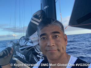 Kojiro Shiraishi : « C'est un petit exploit d'avoir réussi à réparer cette voile »
