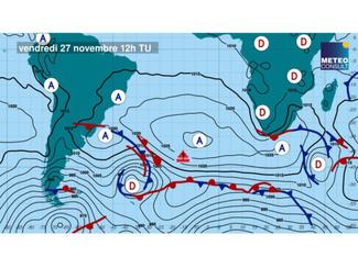 Météo du Vendée Globe : direction le Cap de...